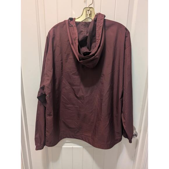 Mississippi State Bulldogs Hooded Jacket Maroon Windbreaker Pullover Men's M - Picture 6 of 9